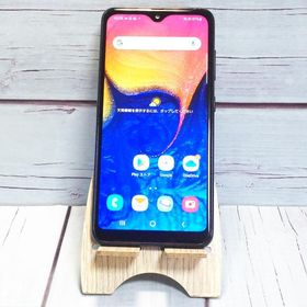 au Galaxy A20 SCV46 Black 本体 白ロム SIMロック解除済み SIMフリー C665795