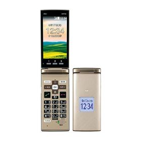 かんたんケータイ KYF38[8GB] au シャンパンゴールド【安心保 …