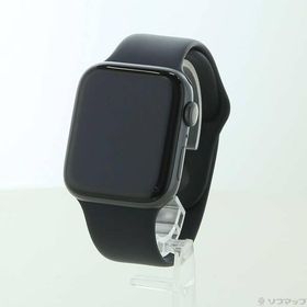 〔中古〕Apple(アップル) Apple Watch Series 6 GPS 44mm スペースグレイアルミニウムケース ブラックスポーツバンド〔269-ud〕