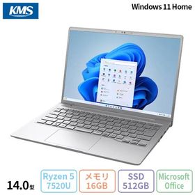 富士通 LIFEBOOK MH55/J1 ノートパソコン FMVM55J1SZ Windows11 Home Office付き AMD Ryzen 5 7520U メモリ16GB SSD512GB 14インチ タッチ 新品未使用品