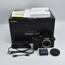 B#10389 T 富士フイルム(FUJIFILM) ミラーレスデジタルカメラ X-S10 ボディ F X-S10 ブラック