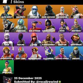 【メアド即変更可能/全機種対応】 エリートエージェント/25skin | フォートナイト(Fortnite)のアカウントデータ、RMTの販売・買取一覧