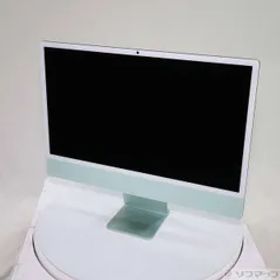 〔中古品〕 iMac 24-inch Late-2024 MWUY3J／A Apple M4 10コアCPU_10コアGPU 16GB SSD256GB グリーン 〔macOS v15.7.3〕【258】