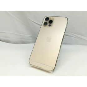 【中古】Apple au 【SIMロック解除済み】 iPhone 12 Pro 128GB ゴールド MGM73J/A【札幌】保証期間1週間【ランクC】