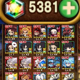 ✨ 炭治郎,煉獄,禰󠄀豆子,伊黒,セツナ&エーテル,ダイアモンド等所持+虹結晶5350↑ 即購入✅ | ポコダン(ポコロンダンジョンズ)のアカウントデータ、RMTの販売・買取一覧