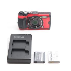 OLYMPUS デジタルカメラ Tough TG-6 レッド 1200万画素CMOS F2.0 15m 防水 100kgf耐荷重 GPS 内蔵Wi-Fi TG-6RED
