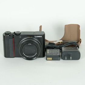 [美品 | シャッター数880回｜ハーフレザーケース] Panasonic LUMIX DC-TX2D ブラック | コンパクトデジタルカメラ