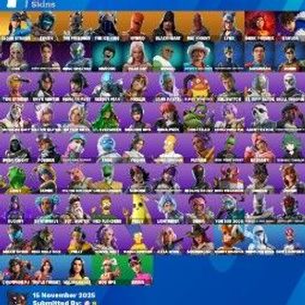 [pc/xbox] 85 スキン |クラウドストライカー | スカルトルーパー |囚人 |ザ アイスキング |ハイブリッド |ブラックハート |レッドナイト | リンクス | ザ・リーパー 斧 | キャンディアックス |2100 VBの