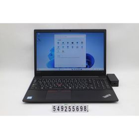 ノートパソコン Lenovo ThinkPad E580 Core i5 8250U 1.6GHz/8GB/256GB(SSD)/15.6W/FWXGA(1366x768)/Win11 キー文字消えあり