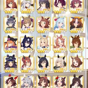 チームランクUA7 ウマ娘110種 サポカ160種(完凸アーモンドアイ･エアシャカールなど) 引退垢 | ウマ娘のアカウントデータ、RMTの販売・買取一覧