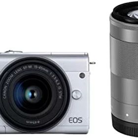 Canon ミラーレス一眼カメラ EOS M200 ダブルズームキット ホワイト EOSM200WH-WZK