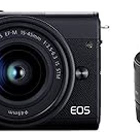【中古】［非常に良い］Canon ミラーレス一眼カメラ EOS M200 ダブルレンズキット ブラック EOSM200BK-WLK