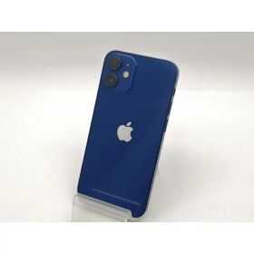 【中古】Apple SoftBank 【SIMロック解除済み】 iPhone 12 mini 64GB ブルー MGAP3J/A【大須2】保証期間1ヶ月【ランクC】