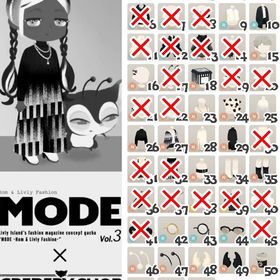 GREDERY SHOP MODE Vol.3 バラ売り | リヴリーアイランドのアイテム、RMTの販売・買取一覧