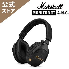 Marshall マーシャル ワイヤレスヘッドホン MONITOR III A.N.C ブラック 最大100時間再生/通話対応/ノイズキャンセリング/マルチポイント