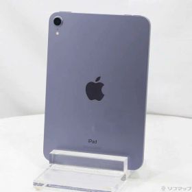 【中古】Apple(アップル) iPad mini 第6世代 64GB パープル 3J366J／A Wi-Fi 【297-ud】