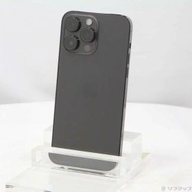 【中古】Apple(アップル) iPhone14 Pro Max 256GB スペースブラック MQ9A3J／A SIMフリー 〔ネットワーク利用制限▲〕 【377-ud】