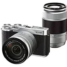 【中古】 FUJIFILM 富士フイルム ミラーレス一眼 X-A2 ダブルズームレンズキット シルバー X-A2S1650II/50230II