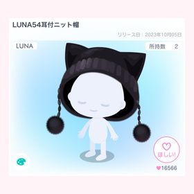 LUNA54耳付ニット帽 | ピグパ(ピグパーティ)のアカウントデータ、RMTの販売・買取一覧