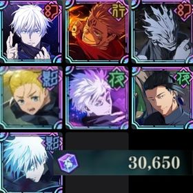 【初期垢】石3万💎0.2秒五条、2周年宿儺、真人 | ファンパレ(呪術廻戦ファントムパレード)のアカウントデータ、RMTの販売・買取一覧