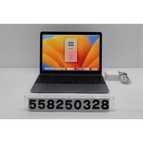 ノートパソコン Apple MacBook Retina 12in 2017 A1534 スペースグレイ 24800 Core m3 7Y32 1.2GHz/8GB/256GB/WQXGA 画面キーボード痕あり