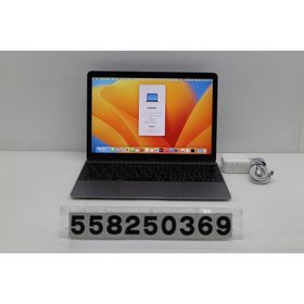 ノートパソコン Apple MacBook Retina 12in 2017 A1534 スペースグレイ 24800 Core m3 7Y32 1.2GHz/8GB/256GB/WQXGA 画面キーボード痕あり