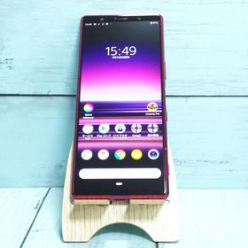 au Xperia5 SOV41 レッド 本体 白ロム SIMロック解除済み SIMフリー 479729