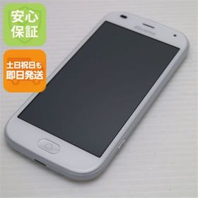 フジツウ(富士通)の新品同様 F-42A らくらくスマートフォン ホワイト M000(スマートフォン本体)