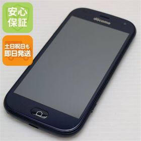フジツウ(富士通)の新品同様 F-42A らくらくスマートフォン ネイビー M000(スマートフォン本体)