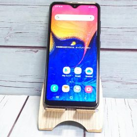 au Galaxy A20 SCV46 Black 本体 白ロム SIMロック解除済み SIMフリー C357386