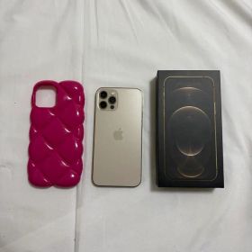 Apple iPhone 12 Pro ゴールド ケース付き