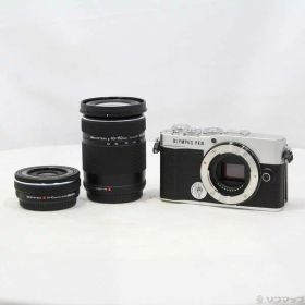 【中古】OLYMPUS(オリンパス) OLYMPUS PEN E-P7 EZダブルズームキット シルバー 【344-ud】
