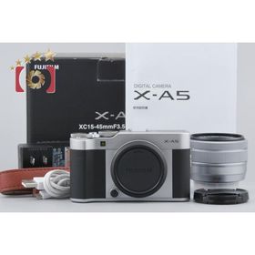 【中古】FUJIFILM 富士フイルム X-A5 レンズキット シルバー 元箱付き