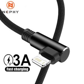 90 Degree Fast Charge USB Cable For iPhone 14 13 12 11 Pro X XS Max 5 SE 6S