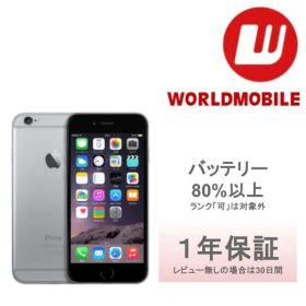 《在庫処分SALE》【良い】 ﾊﾞｯﾃﾘｰ80%以上 iPhone 6 64GB 1年保証あり