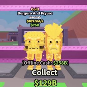 【業界最安値】Burguro And Fryuro gold / ブレインロットを盗む | ロブロックス(ROBLOX)のアカウントデータ、RMTの販売・買取一覧