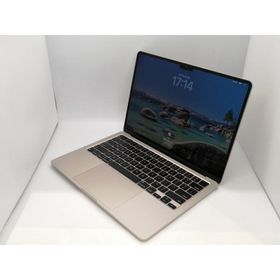 【中古】Apple MacBook Air 13インチ M3(CPU:8C/GPU:8C) 8GB/256GB スターライト MRXT3J/A (13インチ, M3, 2024)【広島本通】保証期間１ヶ月【ランクA】