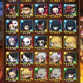 鬼滅ガチャ⚡︎セミコンプ21体所持‼️（出現高いキャラ除く）‼️⭐️7武器も所持‼️石3770個‼️ | ポコダン(ポコロンダンジョンズ)のアカウントデータ、RMTの販売・買取一覧