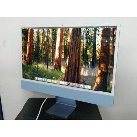 【中古】Apple iMac 24インチ 4.5K Retinaディスプレイ M1(CPU:8C/GPU:8C) 8GB/512GB ブルー MGPL3J/A (M1・2021)【千葉】保証期間1ヶ月【ランクA】