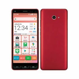 【SIMロック解除済】Y!mobile かんたんスマホ2 A001KC レッド KYOCERA 当社3ヶ月間保証 中古 イオシス