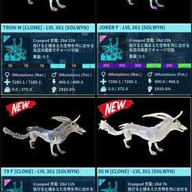 RARE SUPPORT 攻撃特化ソルウィン4種NEWcolor 12/27🆙 | ARK Survival Evolvedのアカウントデータ、RMTの販売・買取一覧