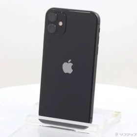 〔中古品〕 iPhone11 64GB ブラック MWLT2J／A SoftBank【269】