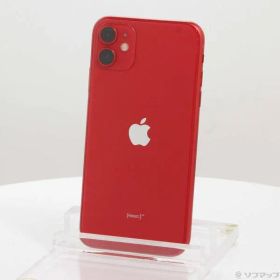 〔中古品〕 iPhone11 64GB プロダクトレッド MWLV2J／A SIMフリー【344】