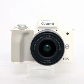 【中古】(キヤノン) Canon EOS KISS M/EF-M15-45 IS STM キツト ホワイト