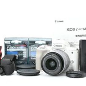 美品 Canon キヤノン EOS Kiss M EF-M 15-45 IS STM レンズキット ホワイト