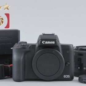 【中古】Canon キヤノン EOS Kiss M EF-M 15-45 IS STM レンズキット ブラック シャッター回数僅少