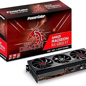 PowerColor AMD Radeon RX 6800 XT搭載 グラフィックスカード オリジナルファンモデル RED DRAGON AXRX 6800XT 16GBD6-3DHR/OC