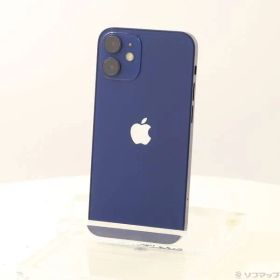 〔中古品〕 iPhone12 mini 128GB ブルー MGDP3J／A SIMフリー【262】