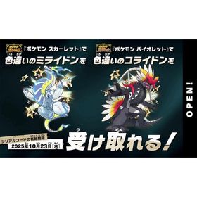 直接購入OK▪️【2匹色違い配布セット】▪️ミライドン・コライドン（パルデア親名） | ポケモンSV(スカーレットバイオレット)のアイテム、RMTの販売・買取一覧