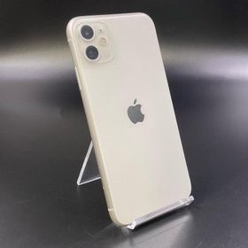 アップル(Apple)の【全額返金保証】【最速発送】Apple iPhone iPhone 11 64GB ホワイト SIMフリー 動作確認済(スマートフォン本体)